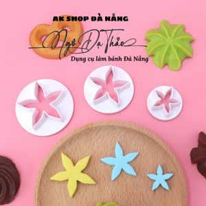 SET 3 KHUÔN CUTTER NHỰA -  NỤ HỒNG