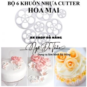 SET 6 KHUÔN NHỰA CUTTER HOA MAI