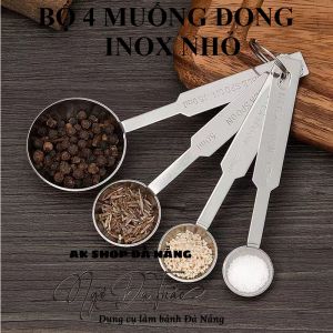 SET 4 MUỖNG ĐONG INOX NHỎ