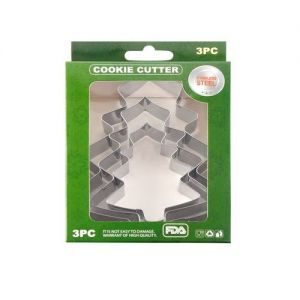 SET 3 KHUÔN CUTTER INOX (CÂY THÔNG)
