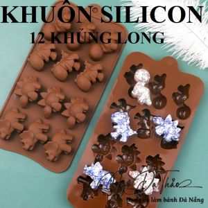 Khuôn silicon 12 khủng long