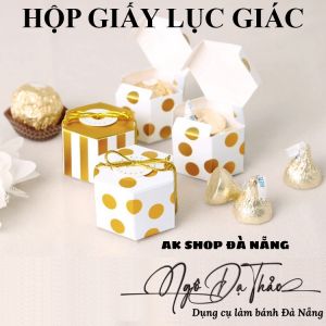 Set 10 hộp giấy socola lục giác