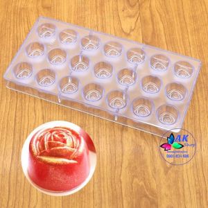 KHUÔN SOCOLA BONBON - 21 HOA HỒNG