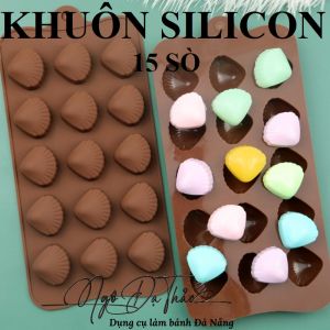 Khuôn silicon 15 con sò