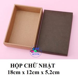 Hộp giấy kraf nâu chữ nhật