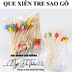 Set 100 que xiên tre decor - NGÔI SAO
