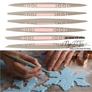 Bộ 6 dụng cụ tạo hình fondant/ đất sét silicon