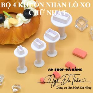 SET 4 KHUÔN CUTTER NHỰA (CHỮ NHẬT)