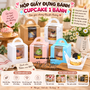 Hộp giấy cupcake 1 bánh 