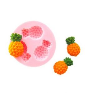 KHUÔN SILICON 3 QUẢ DỨA