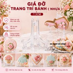 Set 5 chân đế bánh quy nhựa