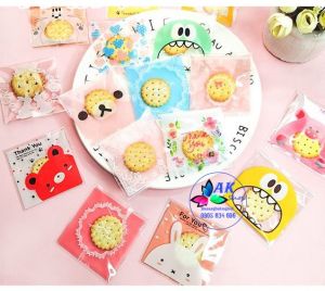 Set 100 túi gương đựng bánh kẹo 7*7+3