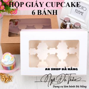Hộp giấy cupcake 6 bánh