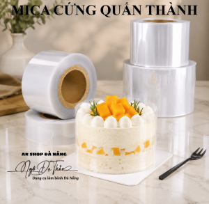 Cuộn mica cứng quấn bánh TRONG SUỐT 1kg