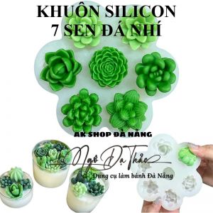KHUÔN SILICON 7 SEN ĐÁ NHÍ