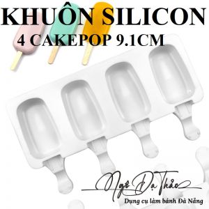 Khuôn silicon cakepop 4 que kem lớn