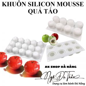 Khuôn silicon mousse quả táo