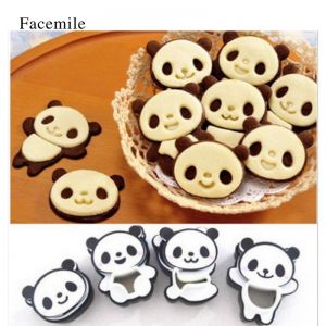 SET 4 KHUÔN CUTTER NHỰA -  GẤU PANDA