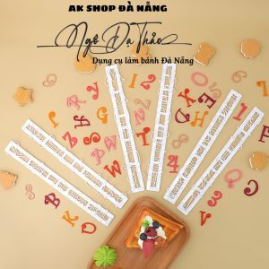 SET 6 CÂY CUTTER NHỰA - CHỮ  HOA
