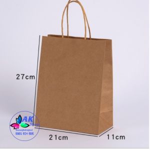 TÚI GIẤY KRAF QUAI XÁCH 27CM