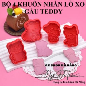 SET 4 KHUÔN NHẤN COOKIES (TEDDY BEAR)