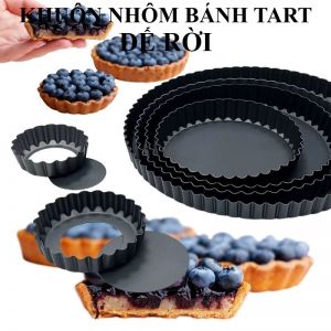 Khuôn nhôm bánh tart đế rời