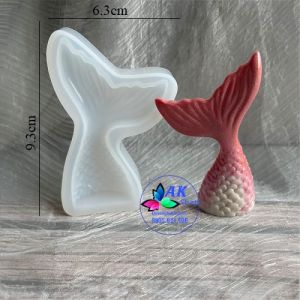 KHUÔN SILICON ĐUÔI CÁ 9.3CM x 6.5CM