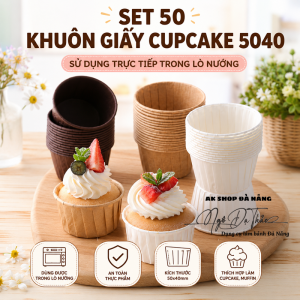 Set 50 khuôn giấy cupcake cứng 5040