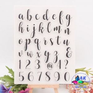 SET 36 KHUÔN NHẤN CHỮ VÀ SỐ SILICON TRONG SUỐT