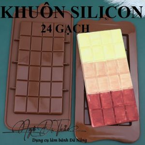 Khuôn silicon 24 ô gạch