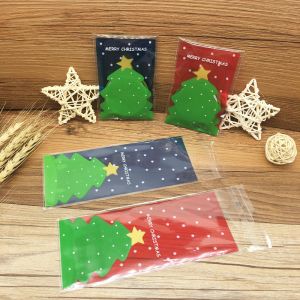 Set 100 túi gương đựng bánh kẹo 7*10/16 - GIÁNG SINH