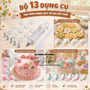 Bộ 13 chi tiết tạo hình cookies nhựa