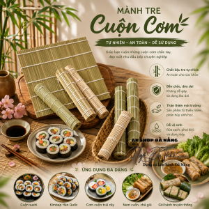 Mành tre cuộn cơm