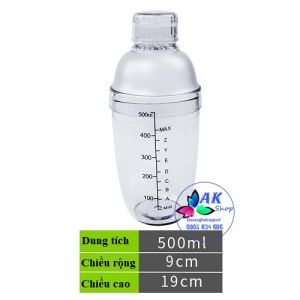 BÌNH LẮC NHỰA 550ML