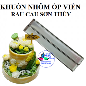 KHAY NHÔM ỐP VIỀN RAU CAU SƠN THỦY (MỎNG 5ZEM)