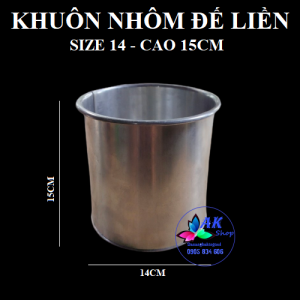 KHUÔN NHÔM GIA CÔNG ĐẾ LIỀN CAO 15CM - SIZE 14