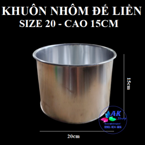 KHUÔN NHÔM GIA CÔNG ĐẾ LIỀN CAO 15CM - SIZE 20