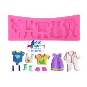 KHUÔN SILICON QUẦN ÁO BABY