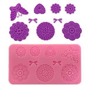 KHUÔN SILICON REN ĐƯỜNG - BƯỚM HOA