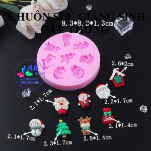 KHUÔN SILICON GIÁNG SINH FONDANT - SOCOLA ( CÂY THÔNG)
