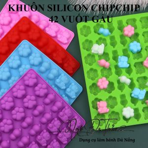 Khuôn silicon kẹo dẻo / chip chip - 42 vuốt gấu