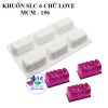 khuon-silicon-mousse-6-chu-love - ảnh nhỏ  1