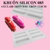 khuon-silicon-6-eclair-tron-dau-tron-12-8cm - ảnh nhỏ  1