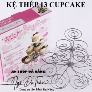 KỆ CUPCAKE THÉP 3 TẦNG - 13 BÁNH