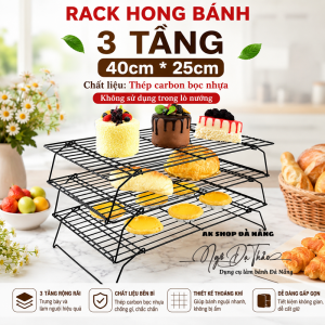 Rack hong bánh 3 tầng