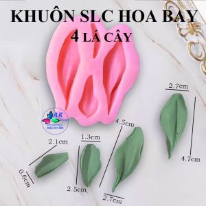 KHUÔN SILICON HOA BAY SOCOLA 4 LÁ CÂY