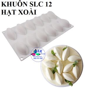 KHUÔN SILICON MOUSSE 12 HẠT XOÀI