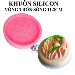 KHUÔN SILICON VÒNG TRÒN GỢN SÓNG 11.2CM