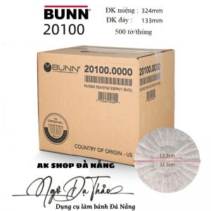 Set 50 tờ giấy lọc cà phê BUNN 20100 ĐK 32.3cm