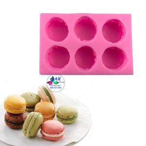KHUÔN SILICON 6 BÁNH MACARON